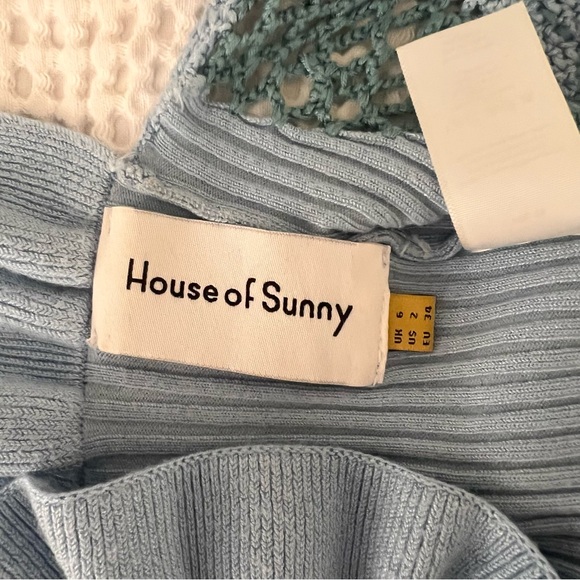 House of Sunny Light Blue Knit Top - Picture 3 of 4